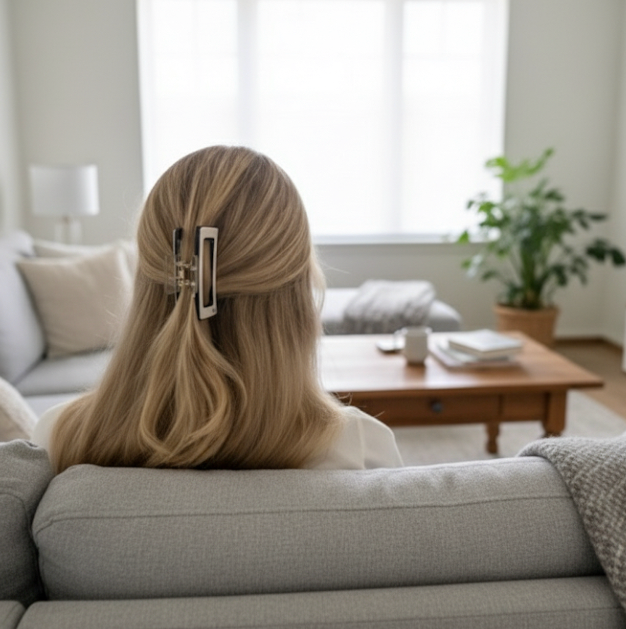 Lucid Hair Clip- White